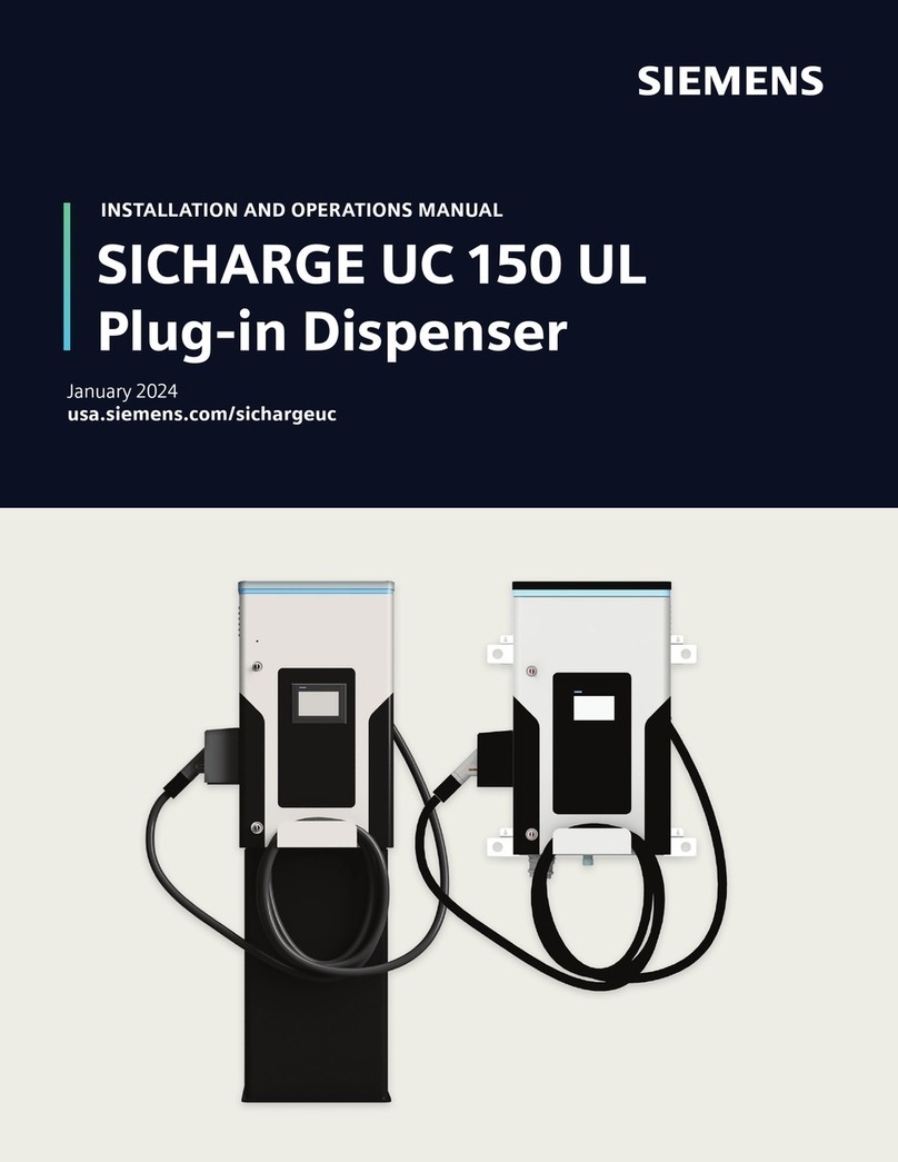 Siemens SICHARGE UC 150 UL Installation and operation manual