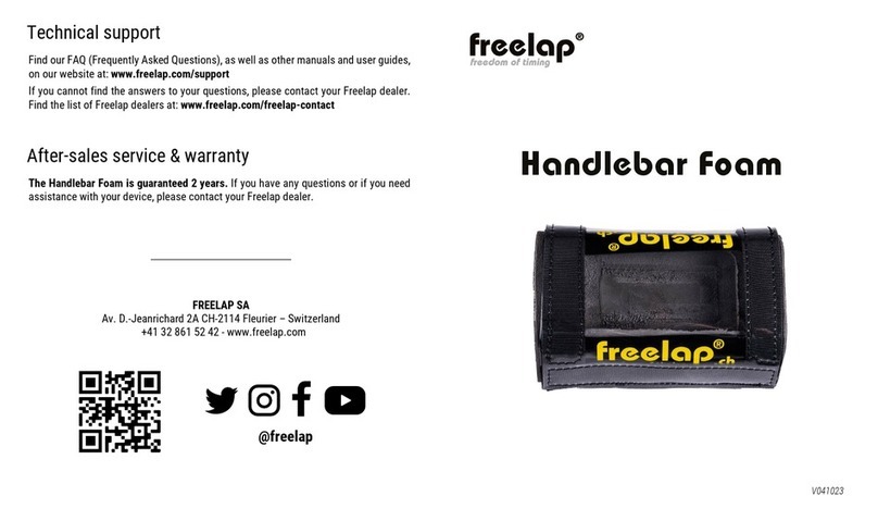 Freelap Handlebar Foam quick start guide
