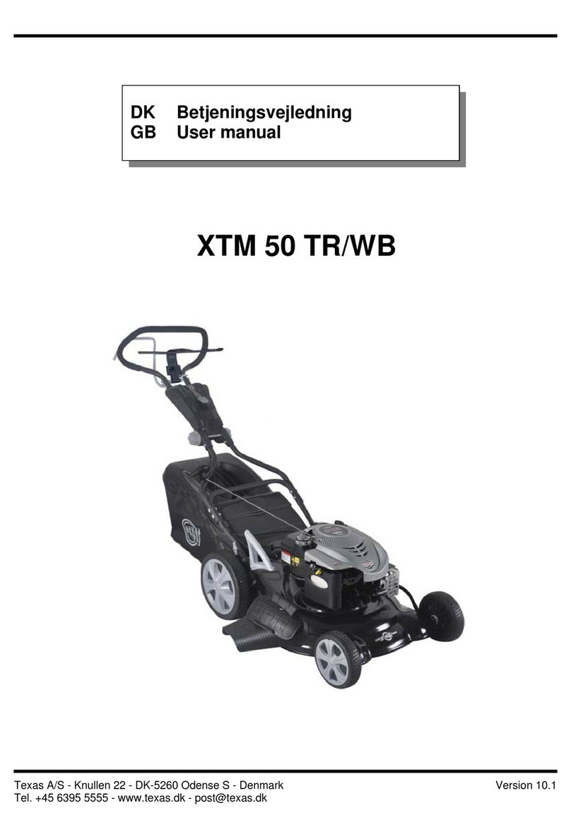 Texas A/S XTM 50 TR/WB User manual