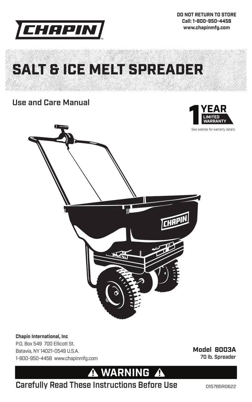 Chapin 8003A use and care manual