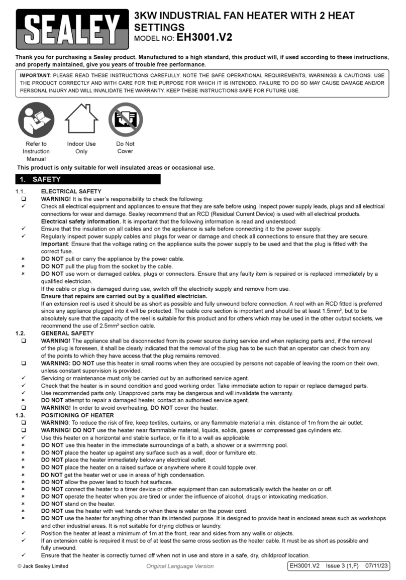 Sealey EH3001.V2 User manual