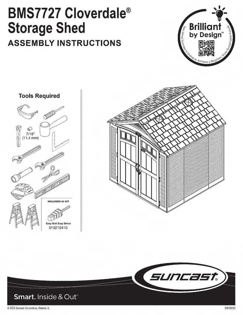 Suncast Brilliant by Design Cloverdale BMS7727 User manual