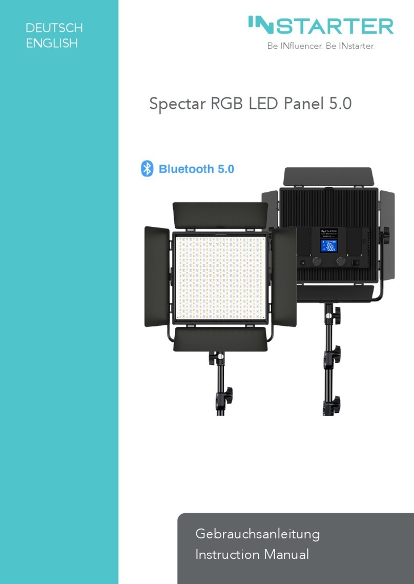 Instarter Spectar RGB LED Panel 5.0 instruction manual