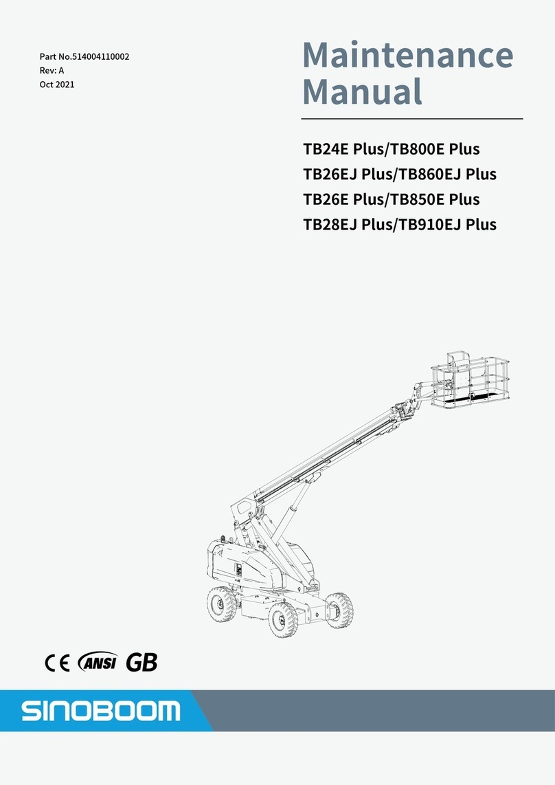 Sinoboom TB24E Plus Maintenance manual