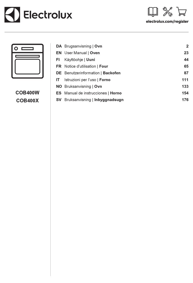 Electrolux COB400W user manual