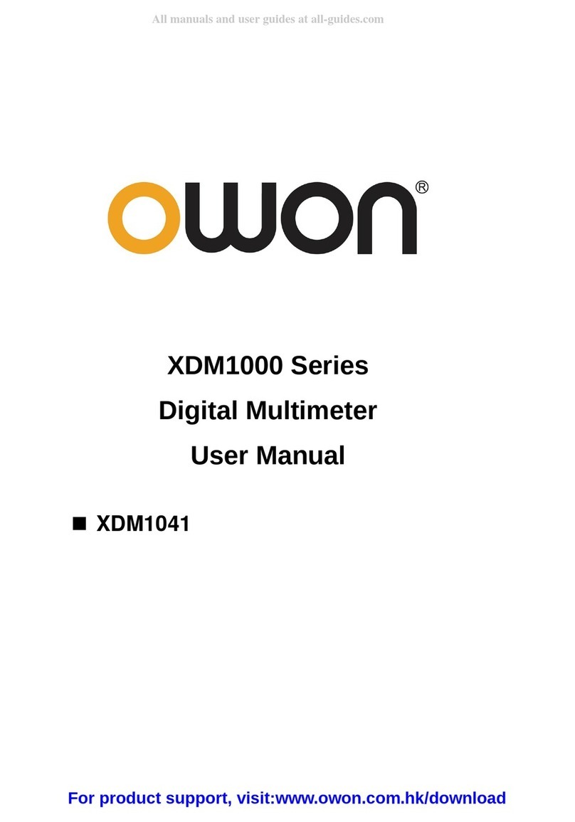 Owon XDM1000 Series user manual