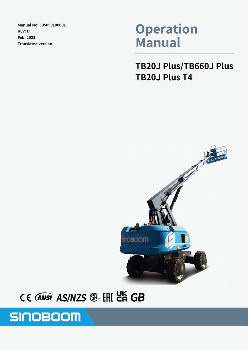 Sinoboom TB20J Plus Operation manual