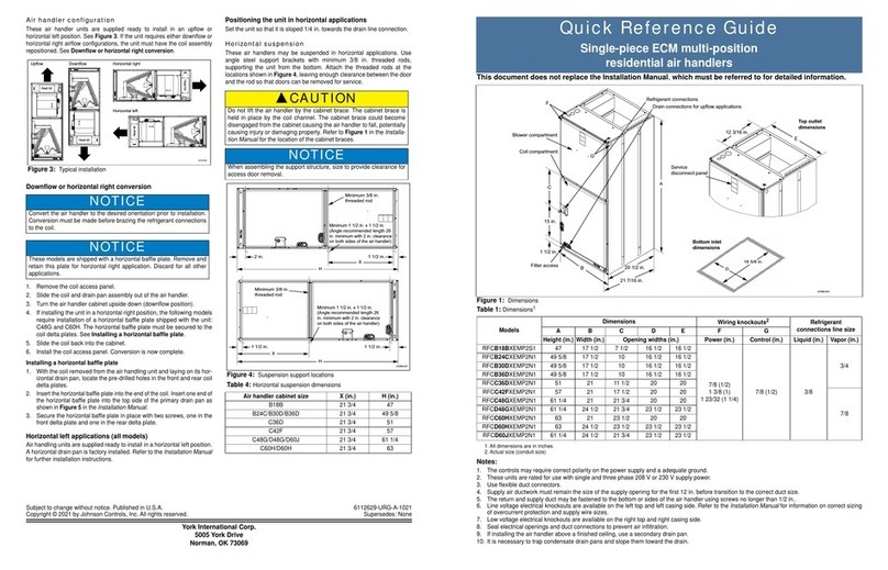 York RFCB18BXEMP2S1 User manual