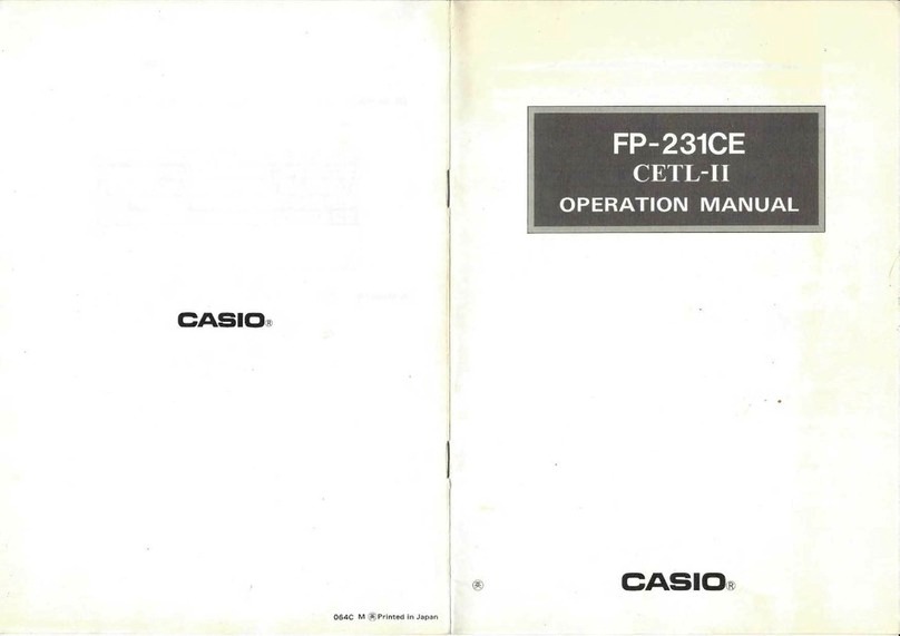 Casio FP-231CE Operation manual