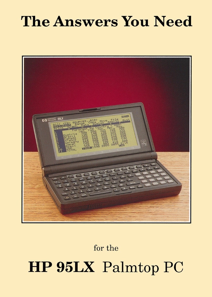 HP 95LX User manual