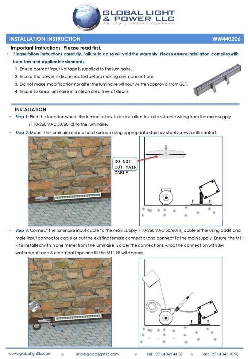 Global Light & Power LCC WW440206 Installation instruction