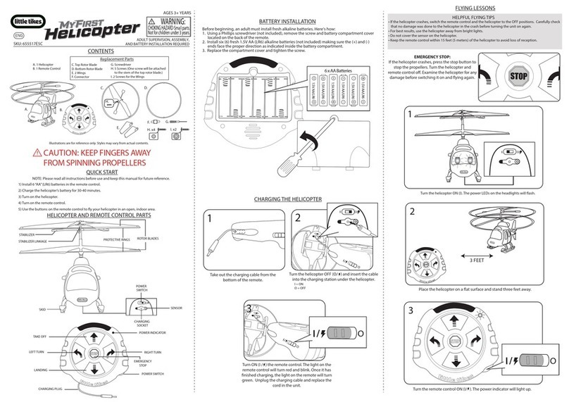Little Tikes MyFirst Helicopter quick start guide Little Tikes MyFirst Helicopter quick start guide