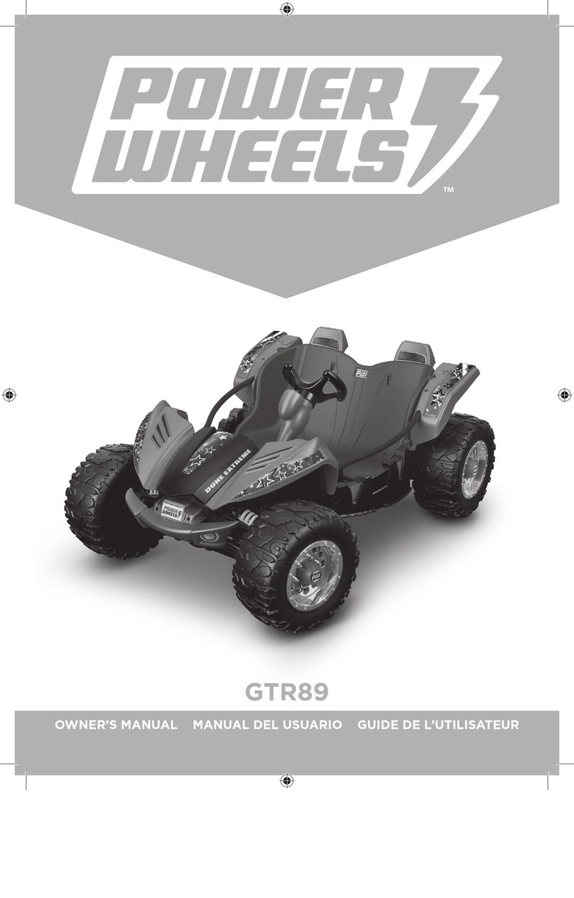Mattel POWER WHEELS GTR89 owner's manual Mattel POWER WHEELS GTR89 owner's manual