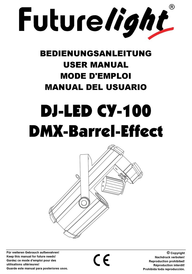 Future light DJ-LED CY-100 DMX-Barrel-Effect User manual