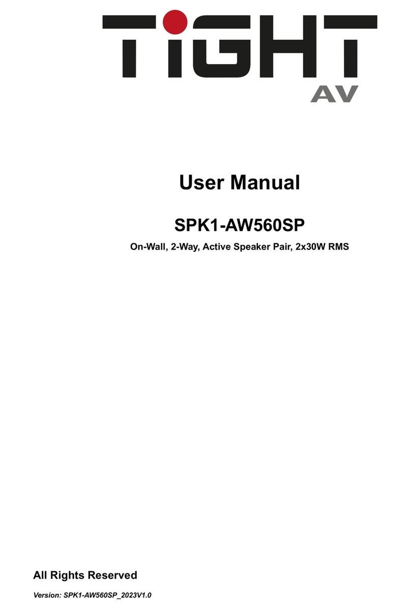 TiGHT AV SPK1-AW560SP user manual