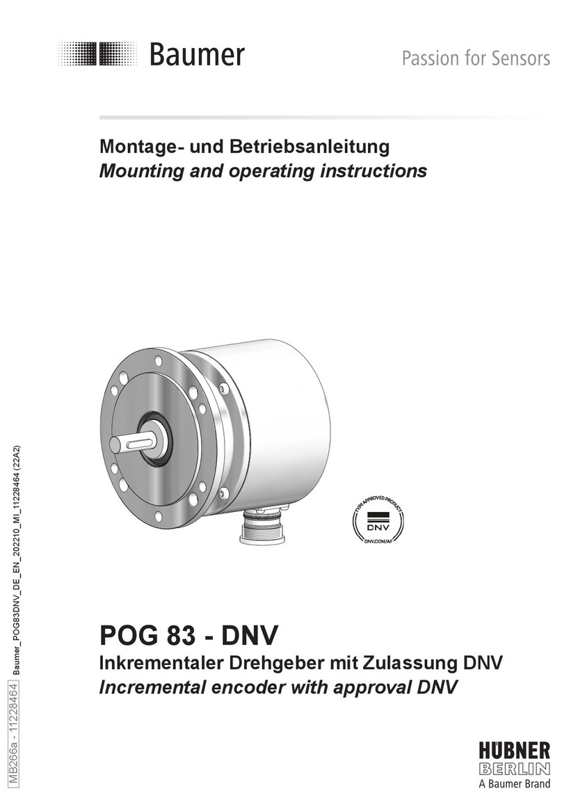 Baumer POG 83-DNV Mounting and operating instructions