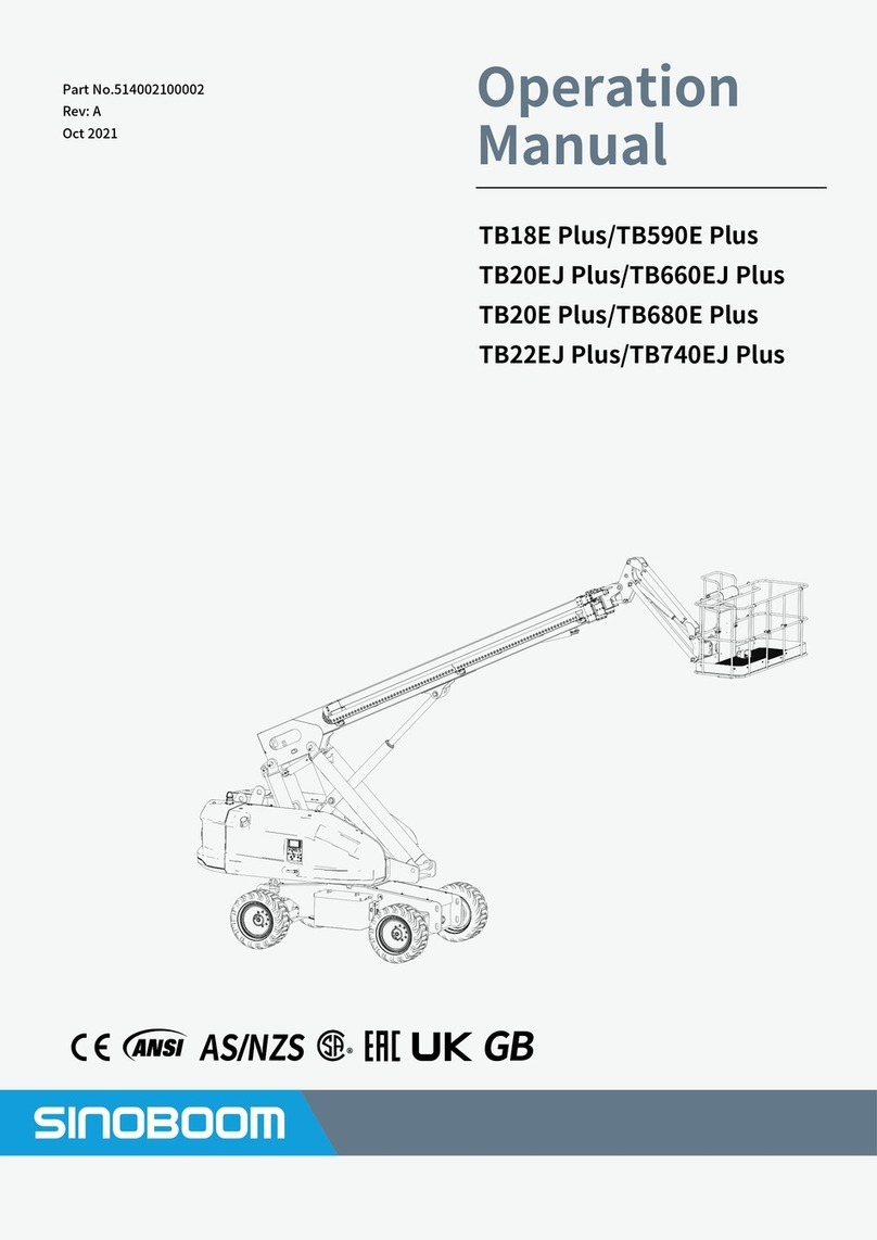 Sinoboom TB18E Plus Operation manual