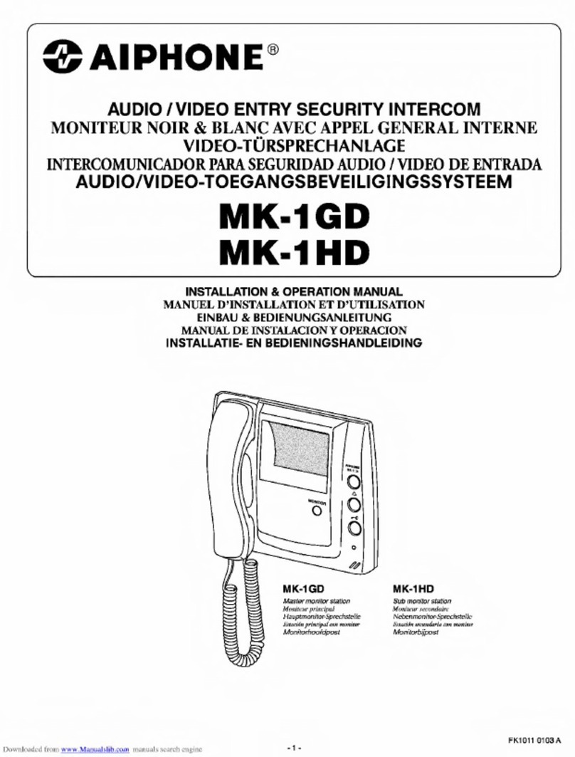 Aiphone MK-1GD User manual