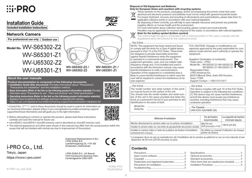 i-PRO U Series User manual