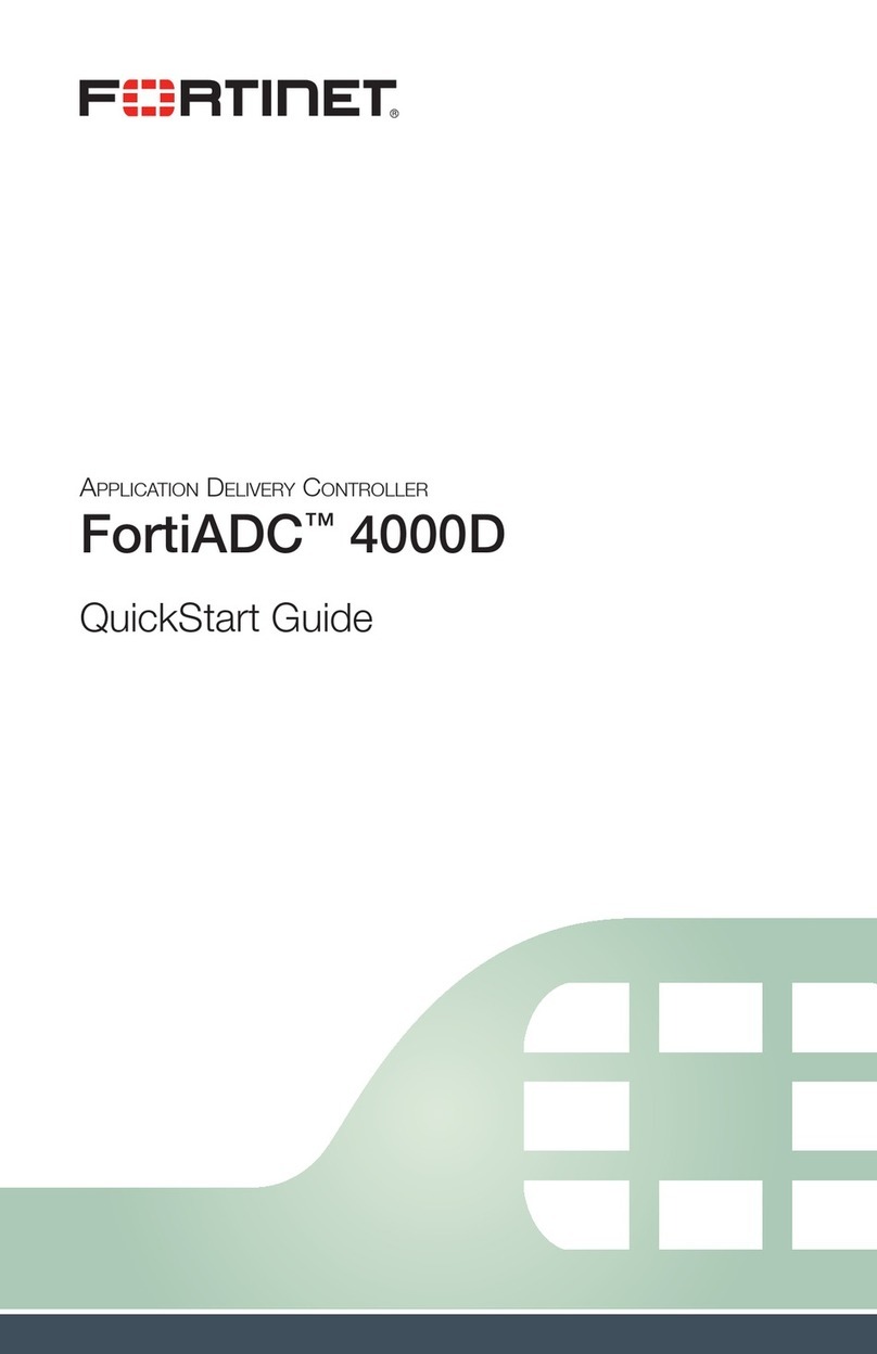 Fortinet FortiADC 4000D quick start guide