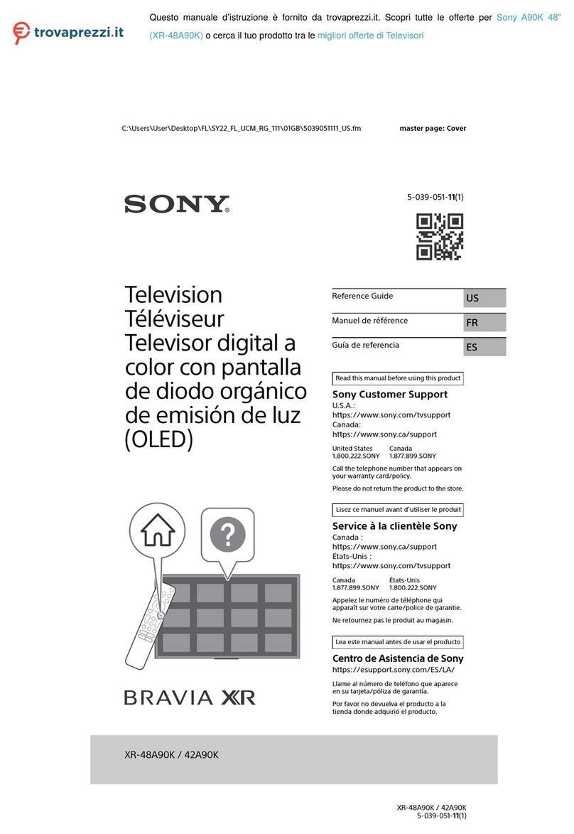 Sony BRAVIA A90K User manual