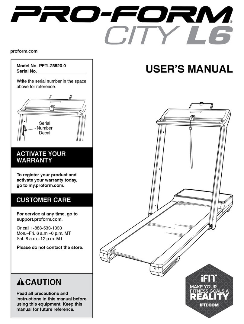 ICON PRO-FORM CITY L6 User manual