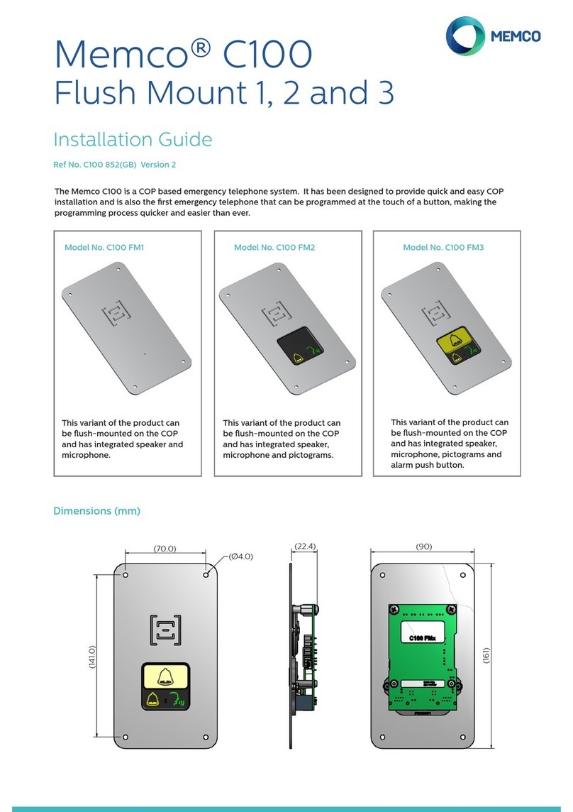 Memco C100 Base 4 installation guide