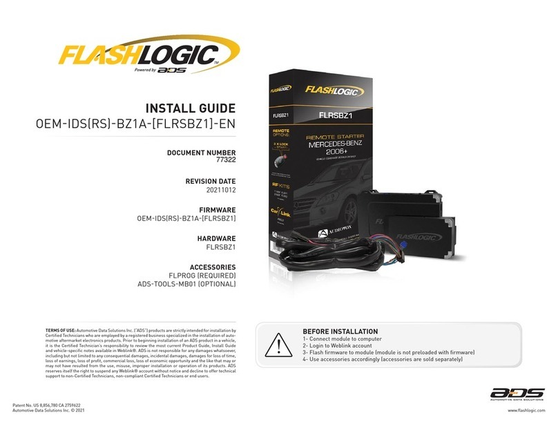 ADS FLASHLOGIC FLRSBZ1 install guide