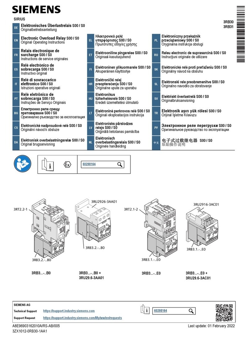 Siemens SIRIUS 3RB3 B0 Series User manual