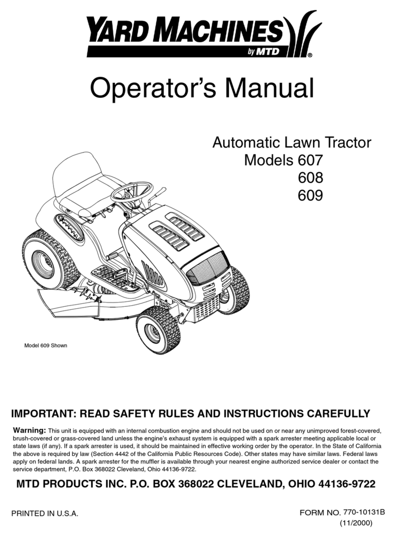 MTD 607 User manual