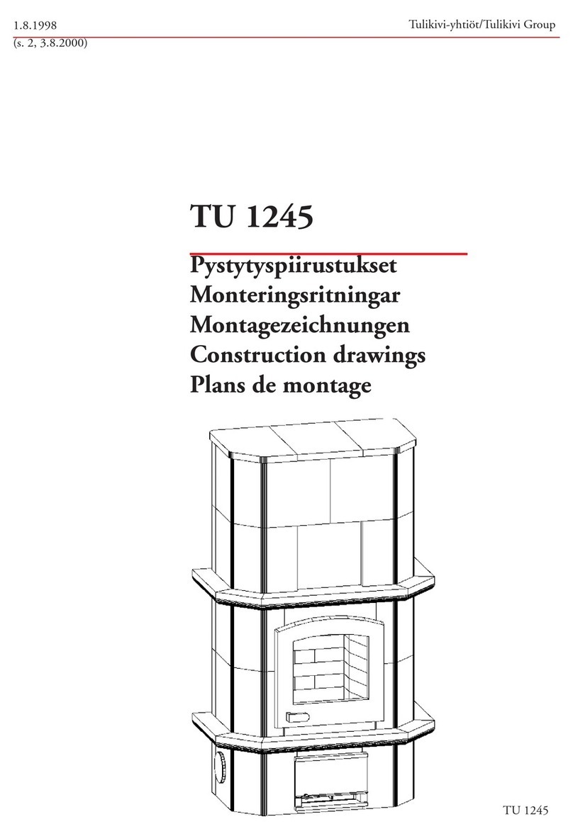 Tulikivi TU 1245 Construction drawings