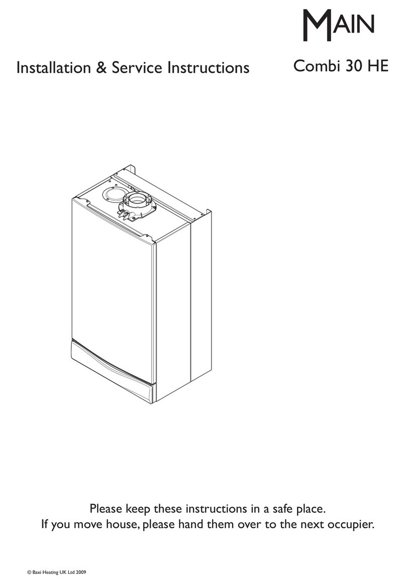 Baxi Combi 30 HE Installation and maintenance instructions