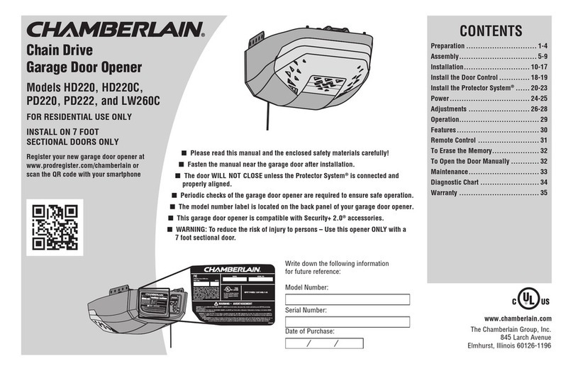 Chamberlain HD220C manual