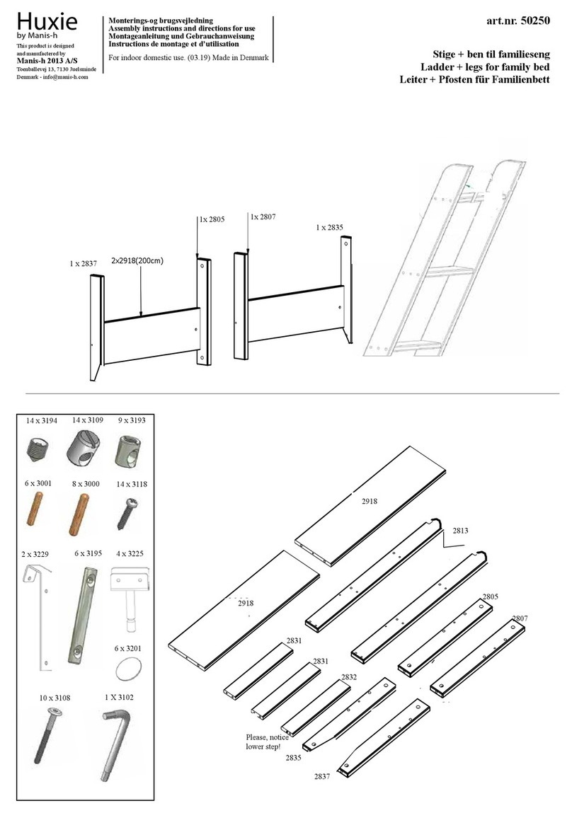 Manis-h Huxie 50250 Assembly instructions and directions for use Manis-h Huxie 50250 Assembly instructions and directions for use