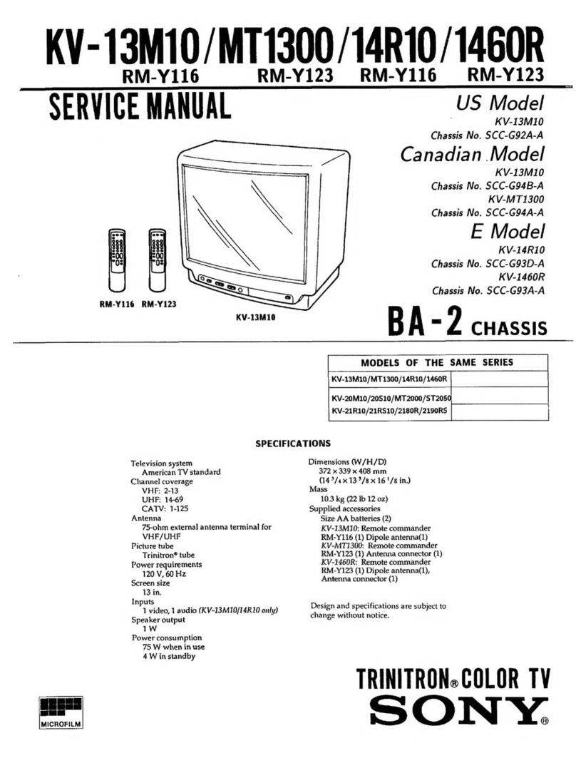 Sony KV-13M10 User manual