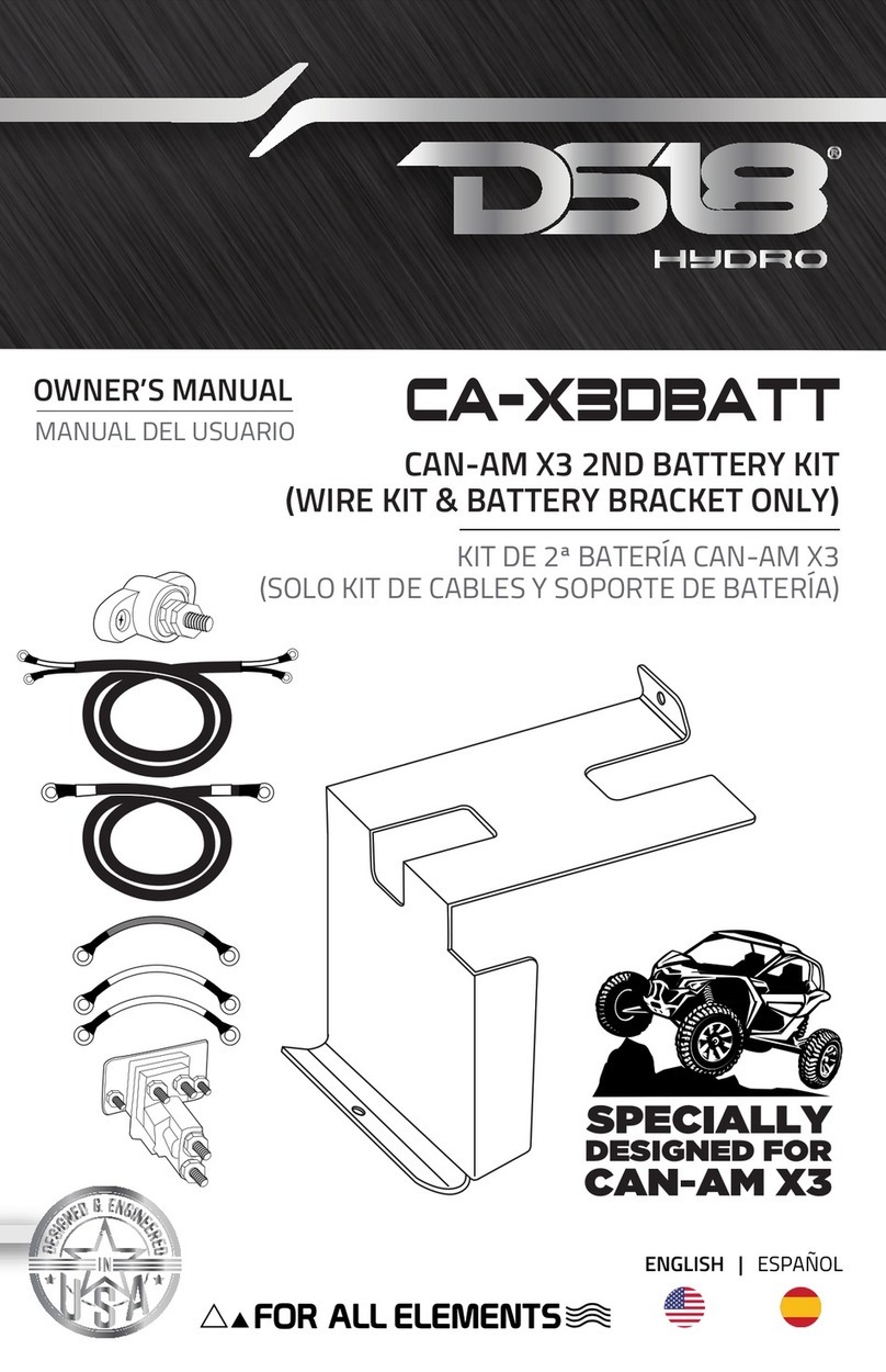 DS18 CA-X3DBATT owner's manual