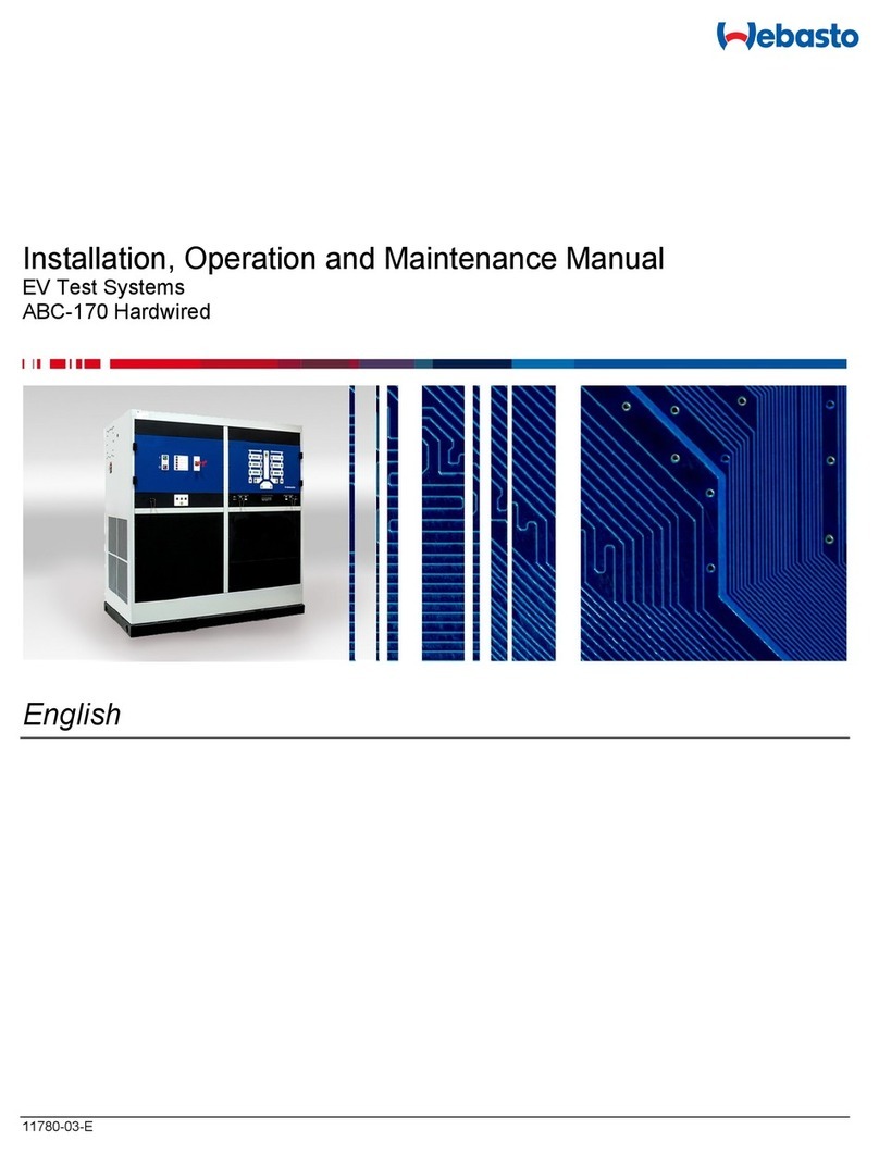 Webasto ABC-170 Hardwired Installation, operation and maintenance manual