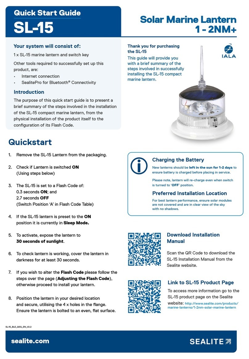 Sealite SL-15 User manual