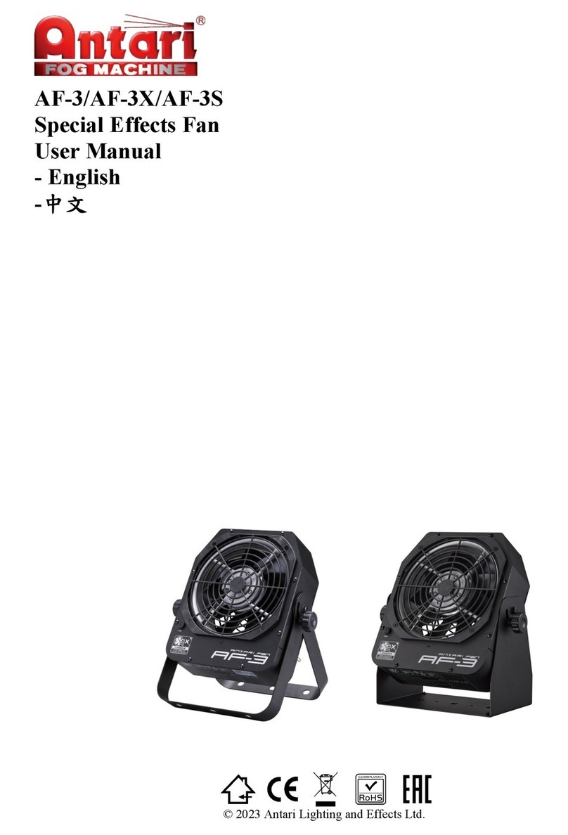 Antari AF-3 User manual Antari AF-3 User manual