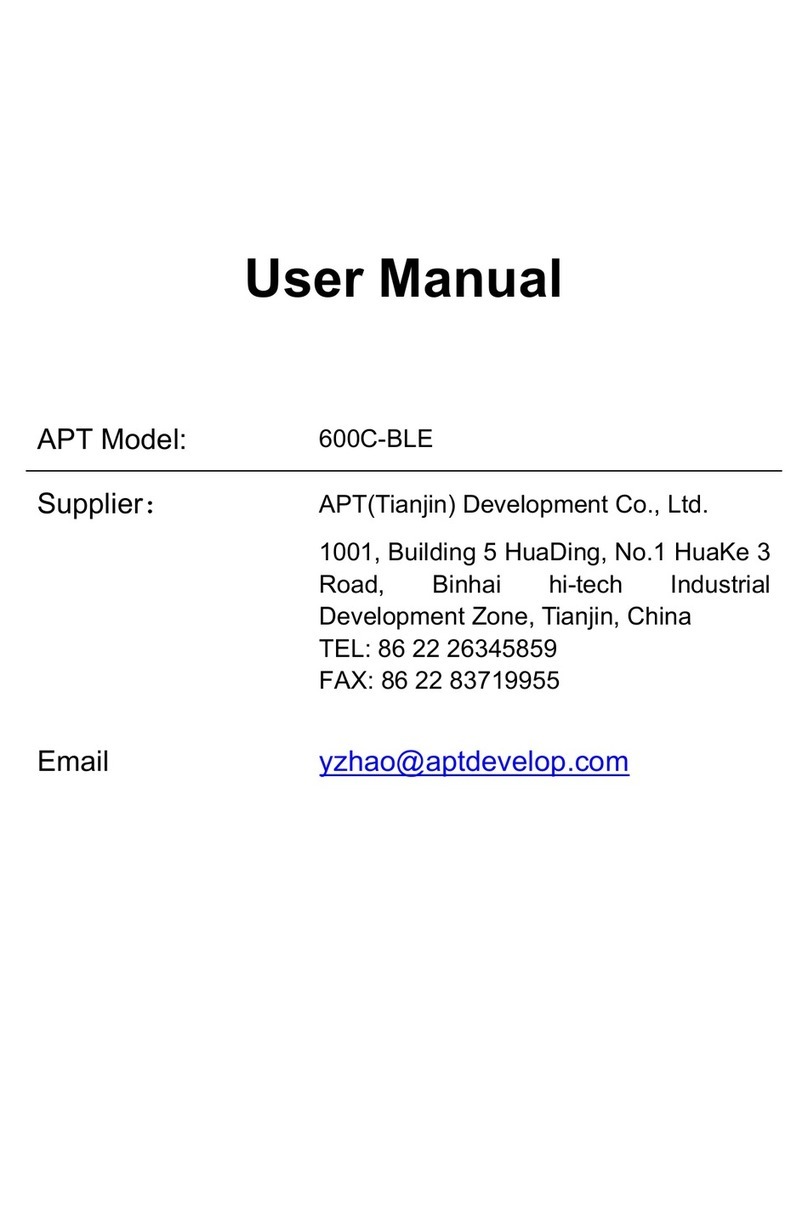 APT 600C-BLE user manual