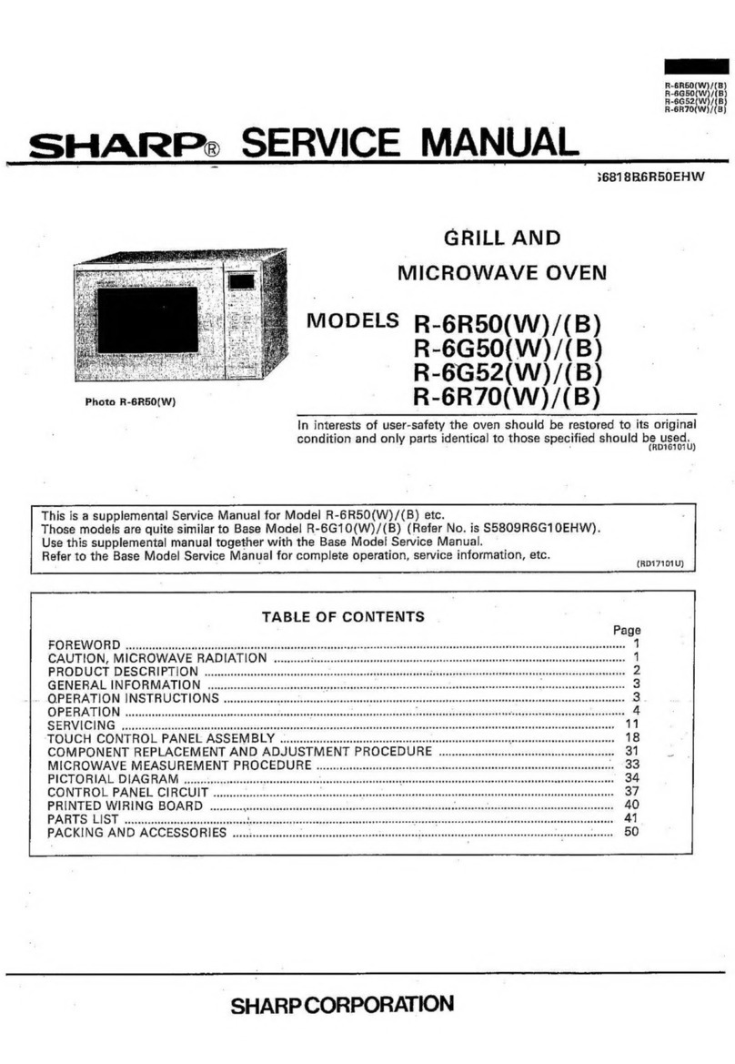 Sharp R-6R50 User manual