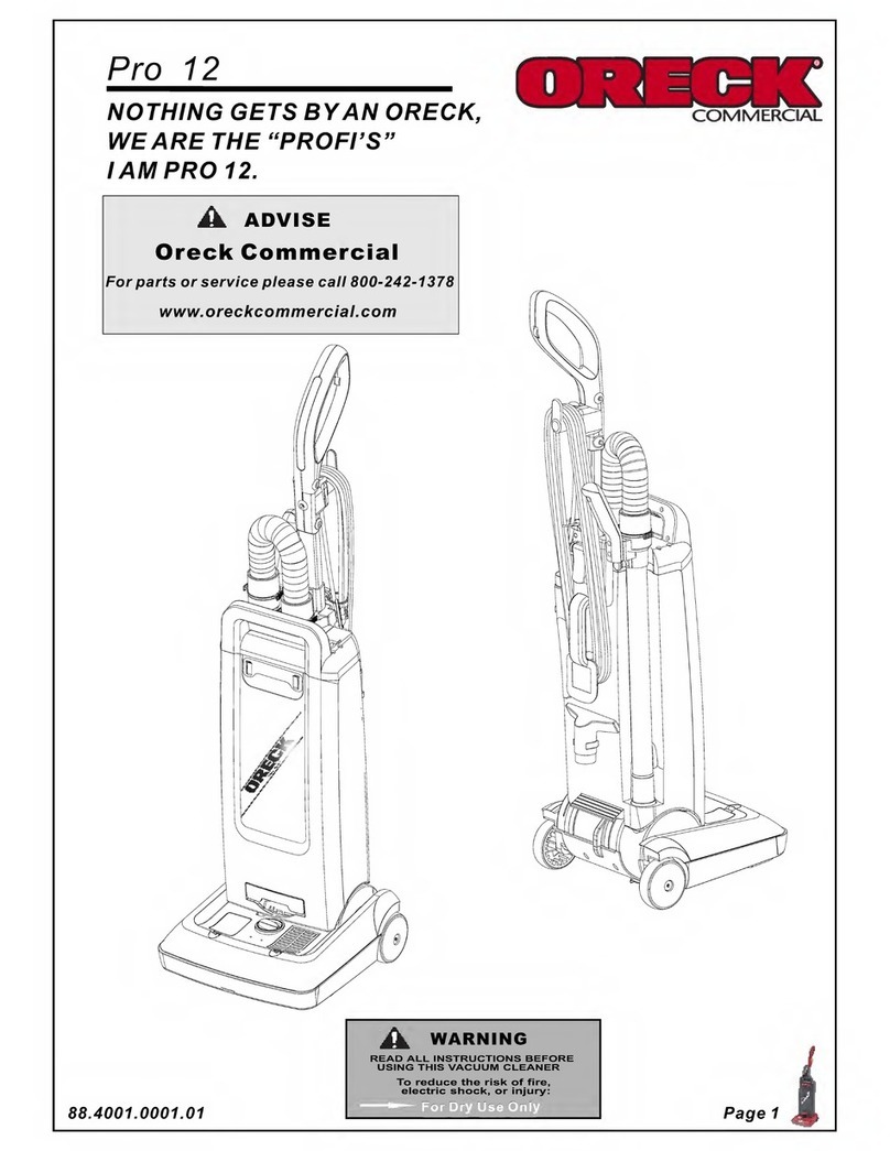 Oreck Pro-12 User manual