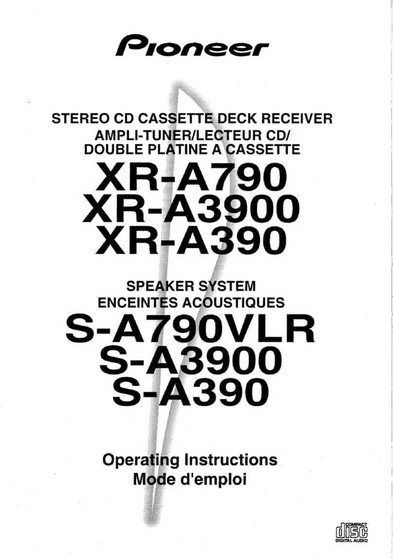 Pioneer XR-A790 operating instructions