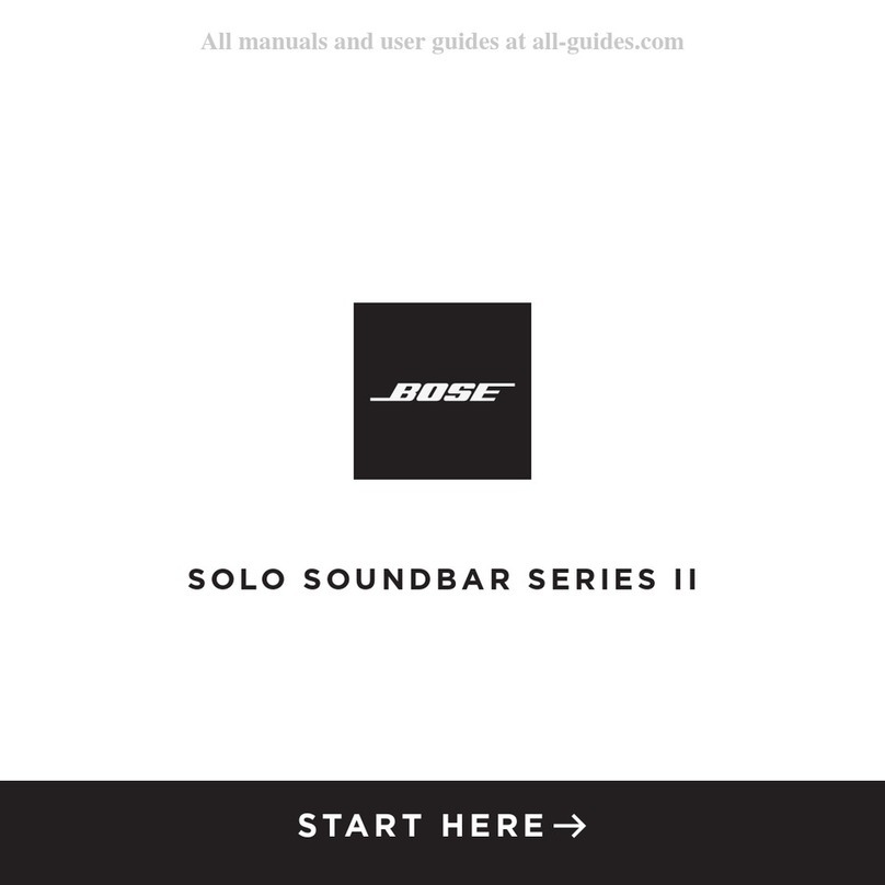 Bose SOLO SOUNDBAR II Series Start here