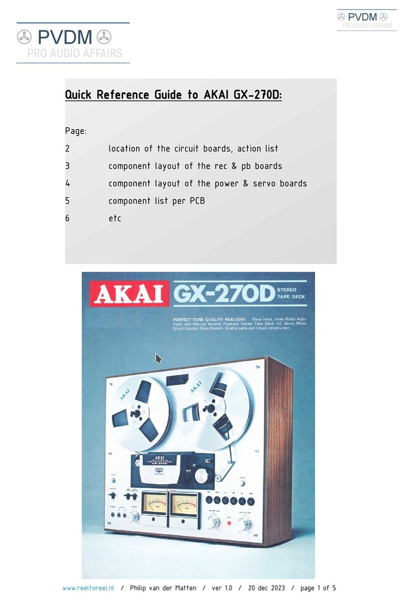 Akai GX-270D User manual