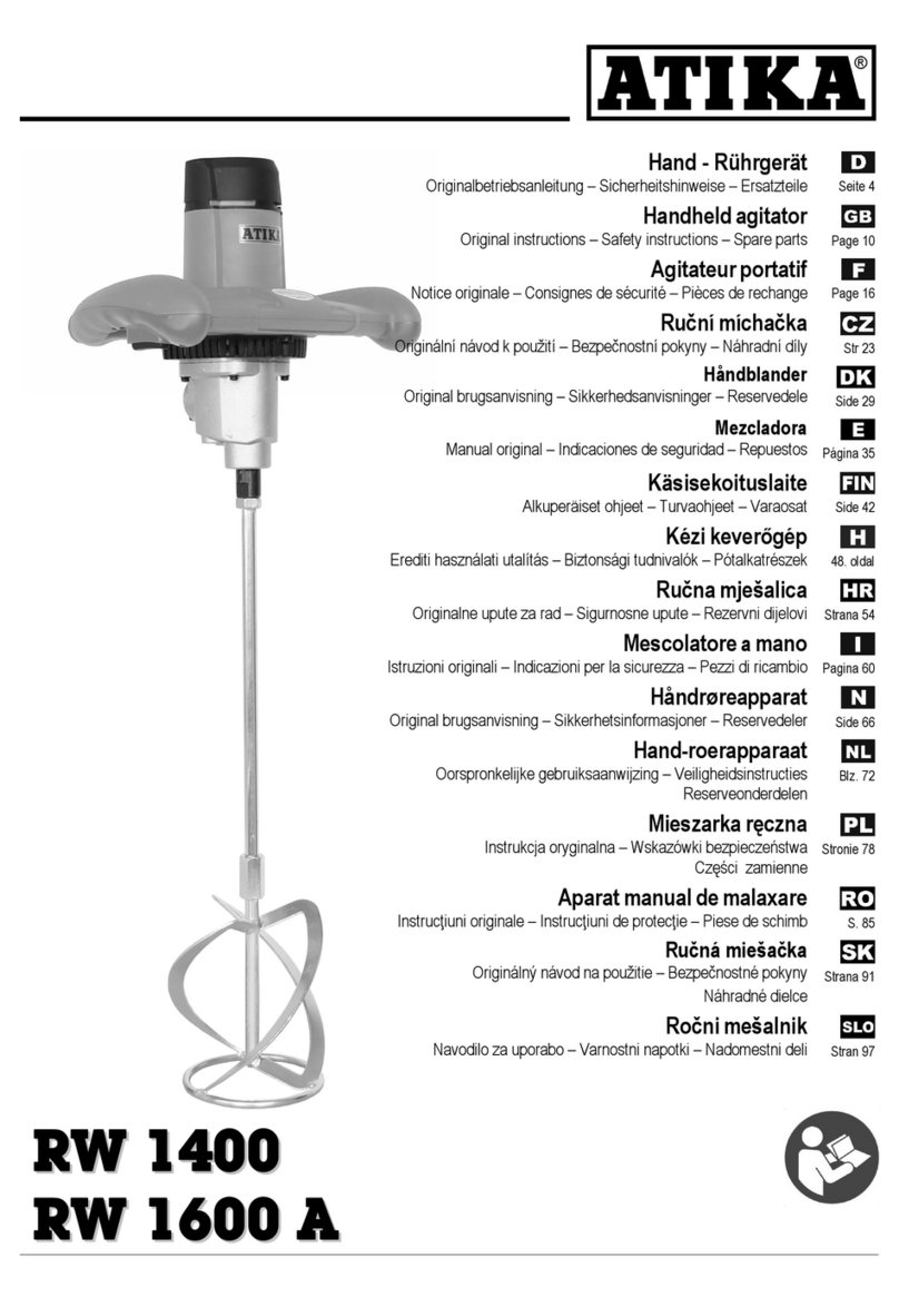 ATIKA RW 1400 - User manual ATIKA RW 1400 - User manual
