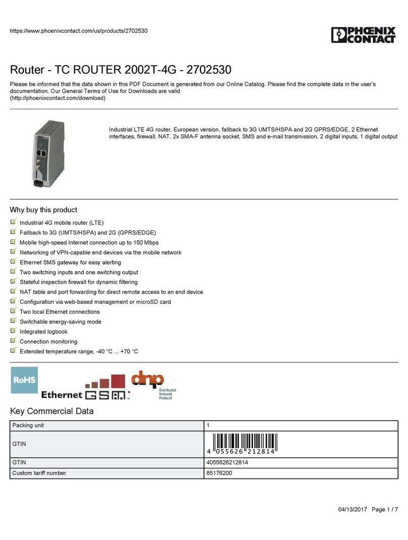 Phoenix Contact TC ROUTER 2002T-4G User manual Phoenix Contact TC ROUTER 2002T-4G User manual