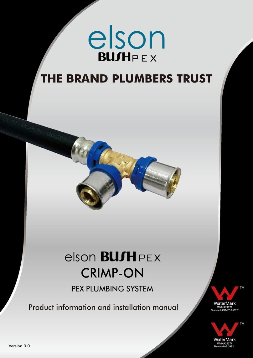 Elson BUSH PEX CRIMP-ON User manual