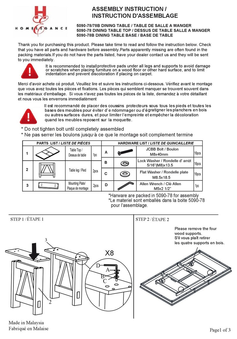 Homelegance 5090-78/78B User manual Homelegance 5090-78/78B User manual