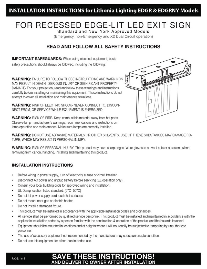 Lithonia Lighting EDGR installation instructions